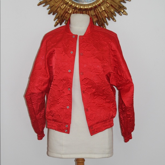adidas red rose jacket
